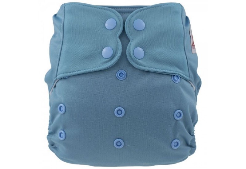 Elf diaper- Couche à poche- Bleu acier-snap- Sans inserts